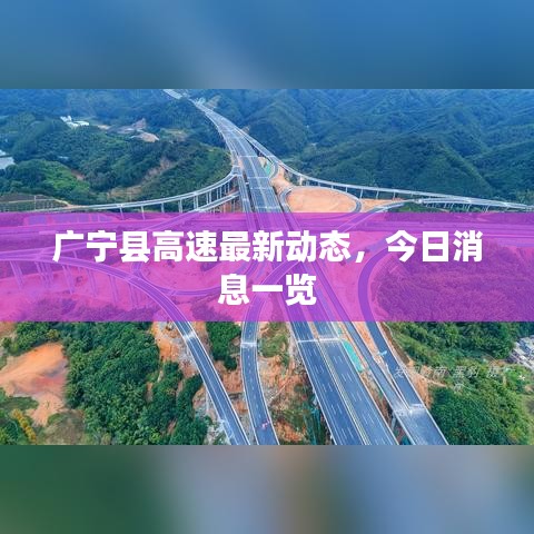 广宁县高速最新动态，今日消息一览