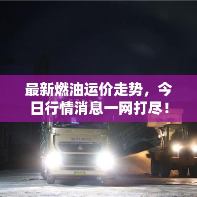 最新燃油运价走势，今日行情消息一网打尽！